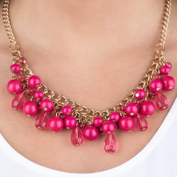 paparazzi Jewelry Tour De Trendsetter Pink Necklace Set Poshmark